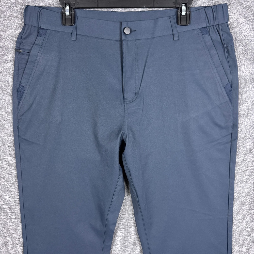 Jack Archer Jetsetter Pants Mens 35x30 Deep‎ Blue Chino Performance Golf Elastic